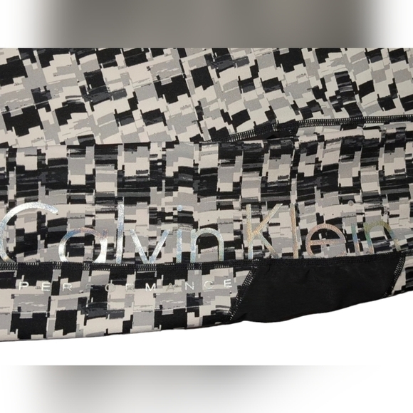 CALVIN klein womens size small cropped leggings elastic waist black - Picture 9 of 9